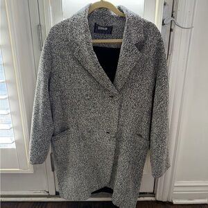 Reformation Gray Peacoat Jacket